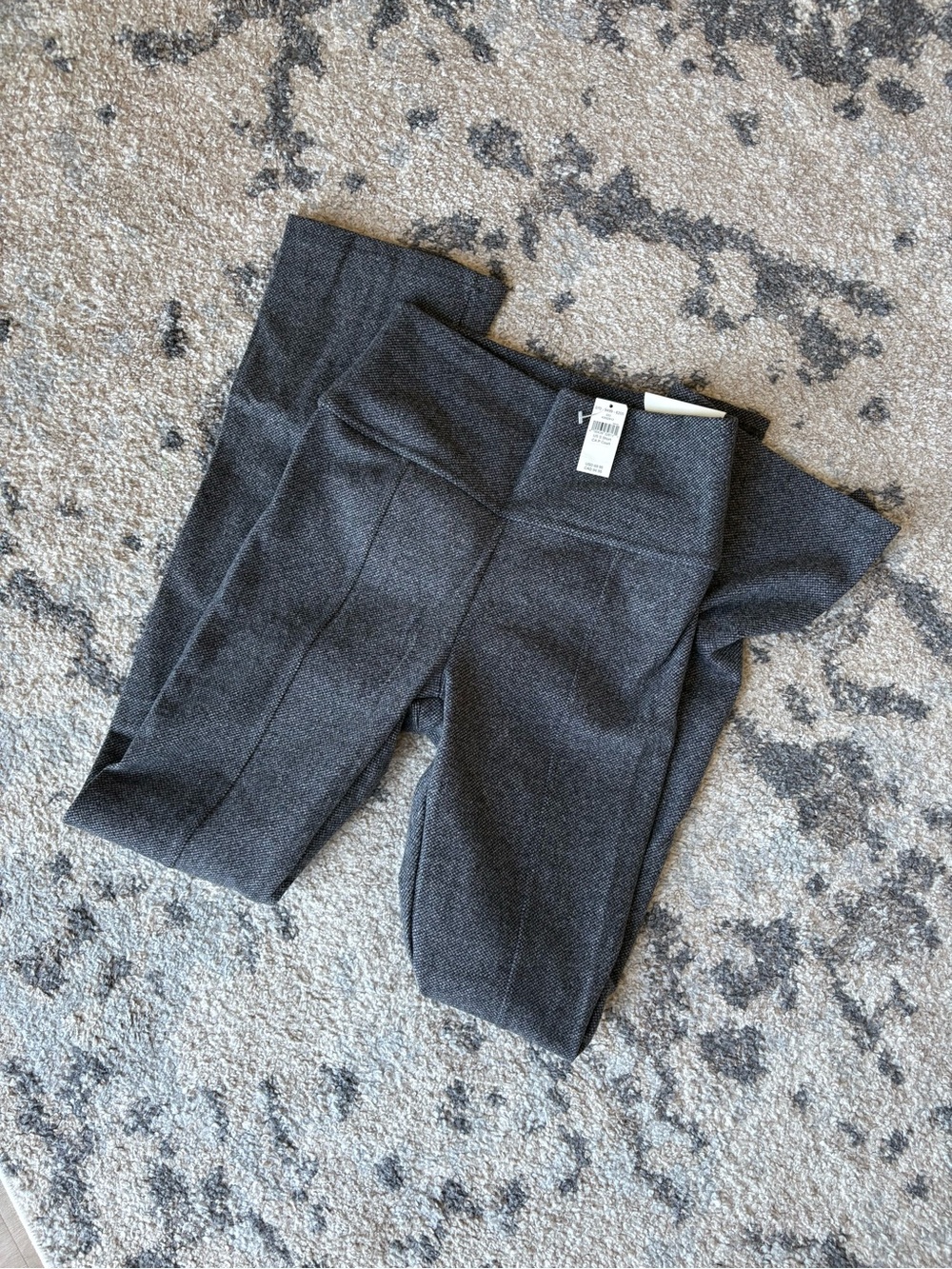 aerie High-Waist Charcoal Twill Mini Flare Leggings - short length